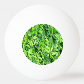 Lush Green Leaves Pattern – Natuur Botanisch Pingpongbal (Achterkant)