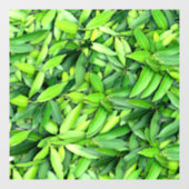 Lush Green Leaves Pattern – Natuur Botanisch Raamsticker (Vel)