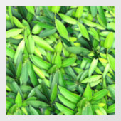 Lush Green Leaves Pattern – Natuur Botanisch Raamsticker (Vel)