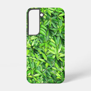 Lush Green Leaves Pattern – Natuur Botanisch Samsung Galaxy Hoesje