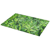 Lush Green Leaves Pattern – Natuur Botanisch Snijplank (Hoek)