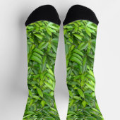 Lush Green Leaves Pattern – Natuur Botanisch Sokken (Top)