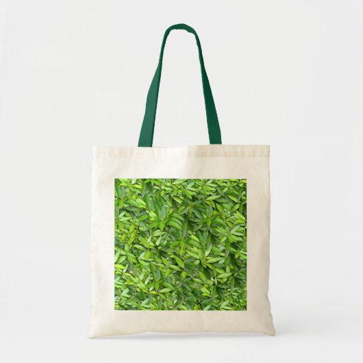 Lush Green Leaves Pattern – Natuur Botanisch Tote Bag (Voorkant)