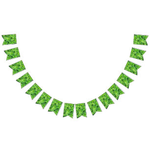 Lush Green Leaves Pattern – Natuur Botanisch Vlaggetjes