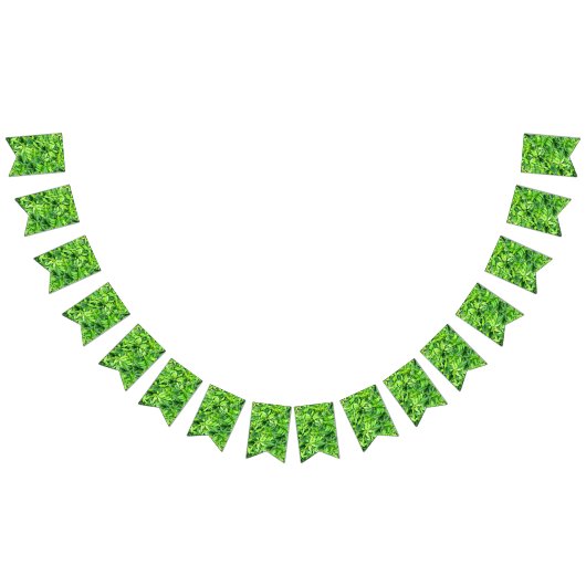 Lush Green Leaves Pattern – Natuur Botanisch Vlaggetjes (Alle)