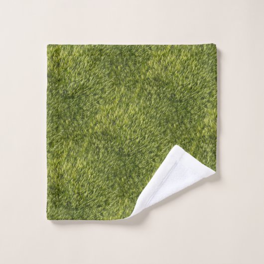 Lush Green Moss Bad Handdoek (Wasdoekje)