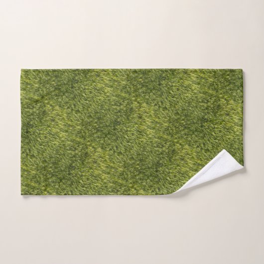 Lush Green Moss Bad Handdoek (Handdoek)