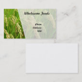 Lush Green Rice Field Ready for Harvest Visitekaartje (Voorkant / Achterkant)