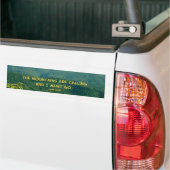 Lush Green Smoky Mtns /Mtns die belt! Bumpersticker (Op Truck)