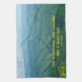 Lush Green Smoky Mtns /Mtns die belt! Theedoek (Verticaal)