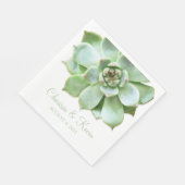 Lush Green Succulent Wedding of Vrijgezellenfeest Servetten (Hoek)