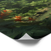 Lush Green Tropical Rainforest Jungle River Poster (Hoek)