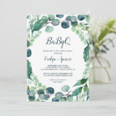 Lush Greenery en Eucalyptus BabyQ Kaart (Staand voorkant)