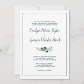 Lush Greenery en Eucalyptus Formal Wedding Kaart (Voorkant)