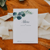Lush Greenery en Eucalyptus Wedding Advieskaart