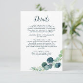 Lush Greenery & Eucalyptus Details Enclosure Kaart (Staand voorkant)