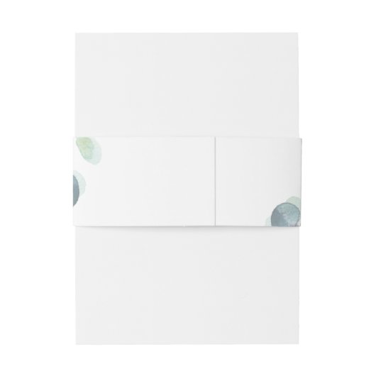 Lush Greenery Faded Eucalyptus Wedding Uitnodigingen Wikkel (Achterkant Voorbeeld)