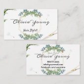 Lush Greenery floral Natural Dandelion Visitekaartje (Voorkant / Achterkant)