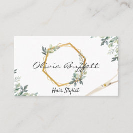 Lush Greenery floral Roos Gold natuur Visitekaartje