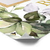 Lush greenery foliage eucalyptus en gouden foto poster (Hoek)