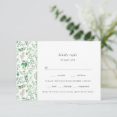 Lush Greenery kiest voor bruiloft rsvp (Staand voorkant)