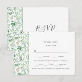 Lush Greenery kiest voor bruiloft rsvp (Voorkant / Achterkant)