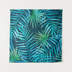 Lush greenery of tropical planten from oerwoud sea wandkleed