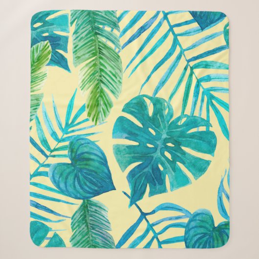 Lush greenery of tropical plants from jungle. Endl Sherpa Deken (Voorkant)