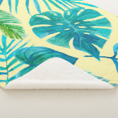 Lush greenery of tropical plants from jungle. Endl Sherpa Deken (3/4)