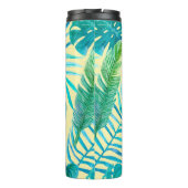 Lush Greenery of tropische planten uit oerwoud. En Thermosbeker (Achterkant)