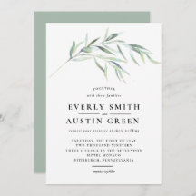 Lush Greenery Wedding Invitation