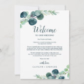 Lush Greenery Welcome Letter & Itinerary (Voorkant)