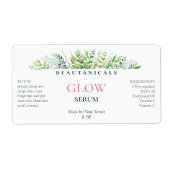 Lush Greenery White Serum Labels (Voorkant)