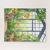 Lush Greenhouse | Floral Botanical Garden Legpuzzel (Horizontaal)