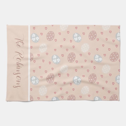 Lush Holiday Heart & Egg Custom Theedoek (Horizontaal)
