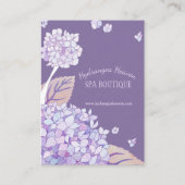 Lush Hydrangeas Spa Appointment Card Afsprakenkaartje (Voorkant)