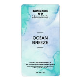 Lush Ink Blue Soy Wax Melt Labels (Voorkant)