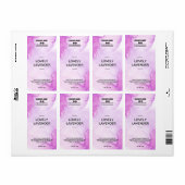 Lush Ink Paars Soy Wax Melt Labels (Full Sheet)