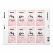 Lush Ink Pink Shampoo Labels (Full Sheet)