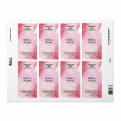 Lush Ink Pink Soy Wax Melt Labels (Full Sheet)