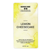 Lush Ink Yellow Soy Wax Melt Labels (Voorkant)