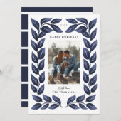 Lush Leafy Border Vakantie Kaart (Voorkant / Achterkant)