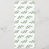 Lush Leaves Elegant Waterverf Wedding Menu (Achterkant)