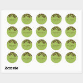 Lush Leaves Favor Stickers of Envelope Seals (Vel)