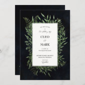 Lush Leaves Midnight, moody drama Kaart (Voorkant / Achterkant)