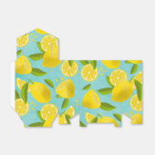 Lush Lemon - blauwgroen Party Favor Box Bedankdoosjes (Uitgevouwen)