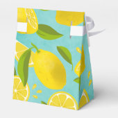 Lush Lemon - blauwgroen Party Favor Box Bedankdoosjes (Achterkant)
