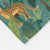 Lush Leopard Oerwoud Fleece Deken (Hoek)