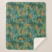 Lush Leopard Sherpa Deken (Voorkant)