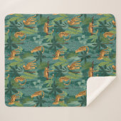 Lush Leopard Sherpa Deken (Voorkant (horizontaal))